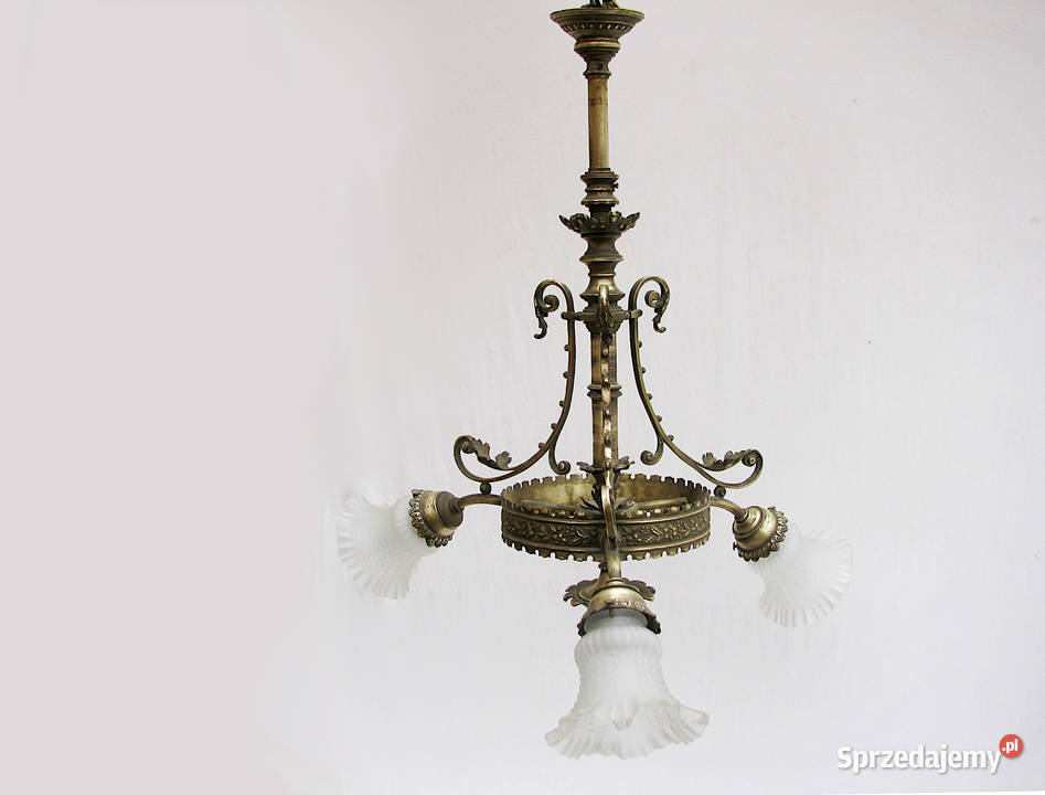 Żyrandol Lampa Francuska Mosiądz Paris zachodniopomorskie Szczecinek