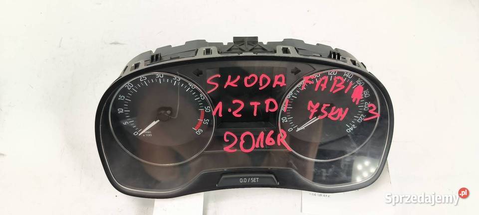 LICZNIK ZEGAR SKODA FABIA III 6V0920731B osobowe Lipno