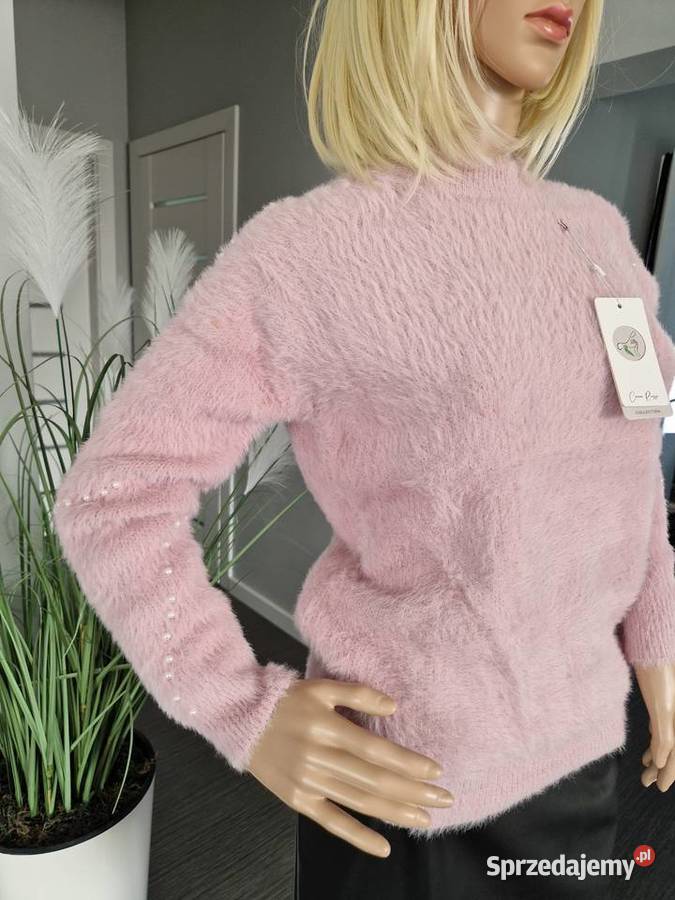 Sweter w pudrowym rózu Swetry i golfy Nowogard