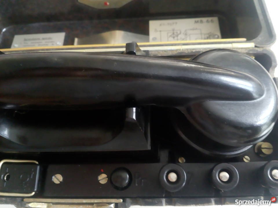 Oryginalny wojskowy telefon polowy RWT Rzeszów