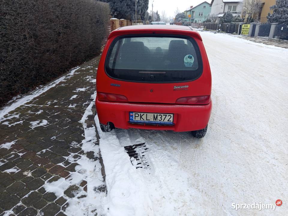 Fiat Seicento Sporting 11 ABARTH uszkodzony Rok produkcji 1998 Seicento Koło