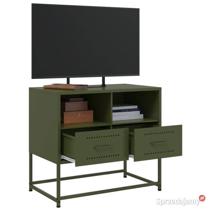 Szafka pod telewizor oliwkowa 68x39x605 stalowa Warszawa