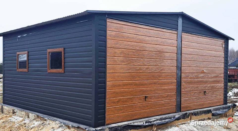Garaż Blaszany Dwuspadowy GRAFIT Garaże Blaszane Puck sprzedam