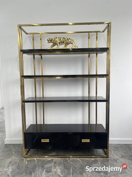 Regał złoty ze stali nierdzewnej Anew Black Golkowice