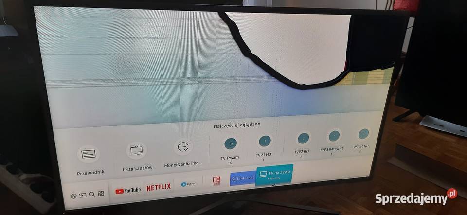 Samsung ue 43M5602AK zbita matryca śląskie Sosnowiec sprzedam