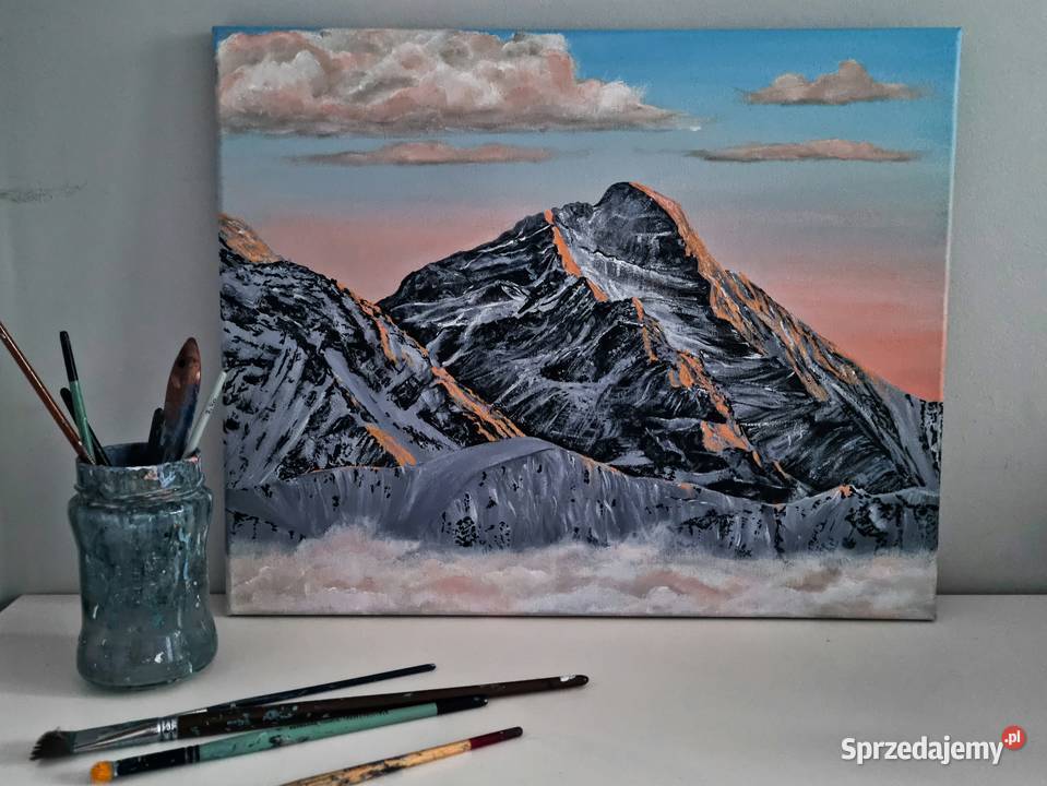 Tatry obraz na płótnie ręcznie malowany Krywań Jarosław sprzedam