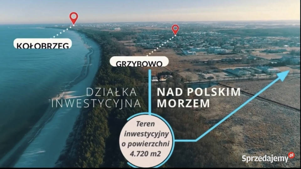 Dzialka w Grzybowie zachodniopomorskie Grzybowo