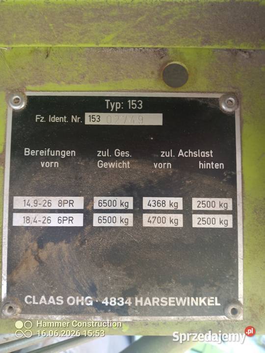 Kombajn Zbożowy Claas Dominator 48S Stan Gotowy nieuszkodzony lubelskie Chełm
