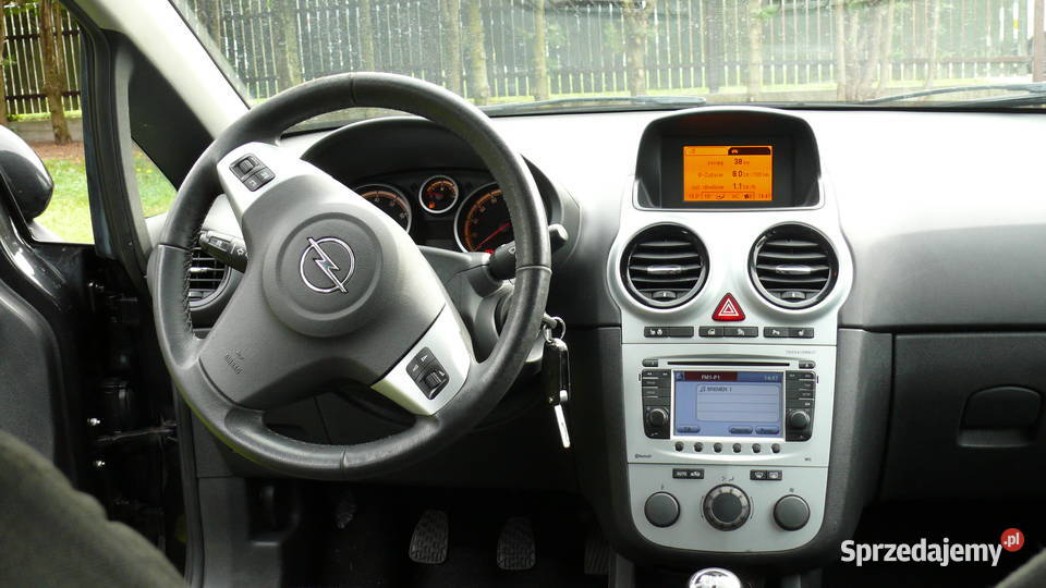 Opel Corsa 14 benzyna 2013r Sprowadzona opł czarny podlaskie Sokółka