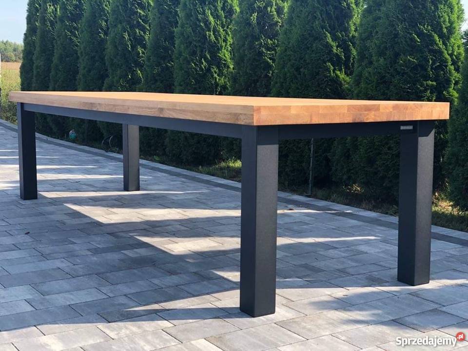 Stół z dębowym blatem industrialny w stylu loft Końskie