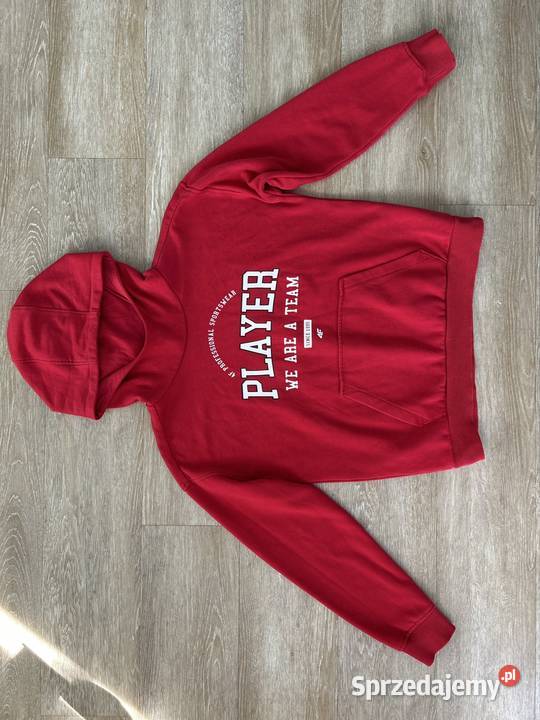 Bluza 4F 164 czerwona bluza z kapturem Wyszków