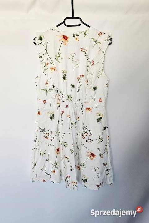 Biała sukienka w kwiaty Freequent m 38 mazowieckie Łomianki Dolne