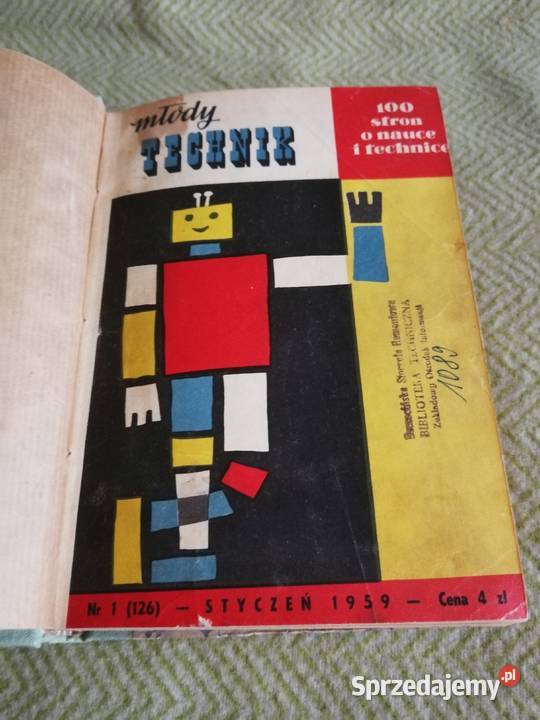 Młody Technik Rocznik 1959 Tom I 16 OKŁADKI W sprzedam