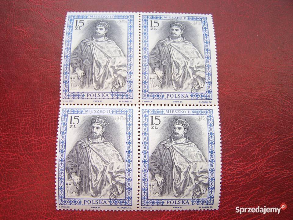 Polska 1987 MNH Poczet Królów Mieszko II 4x śląskie
