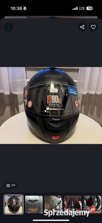 Kask Nolan N90 Pinlock Szczękowy Czarny Mat XL Poznań