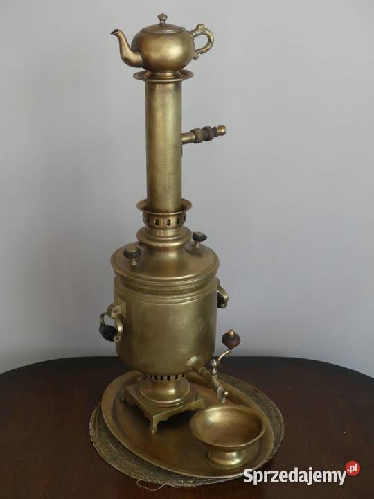 Dekoracyjny samowar braci Woroncow Tuła XIX wiek Poznań