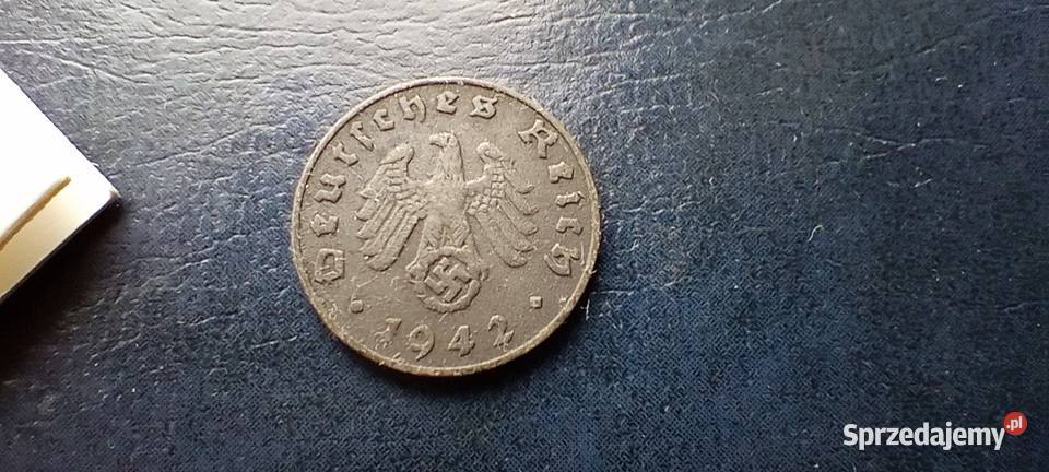 Stare monety 3 fenig 1942 G Niemcy Lesko