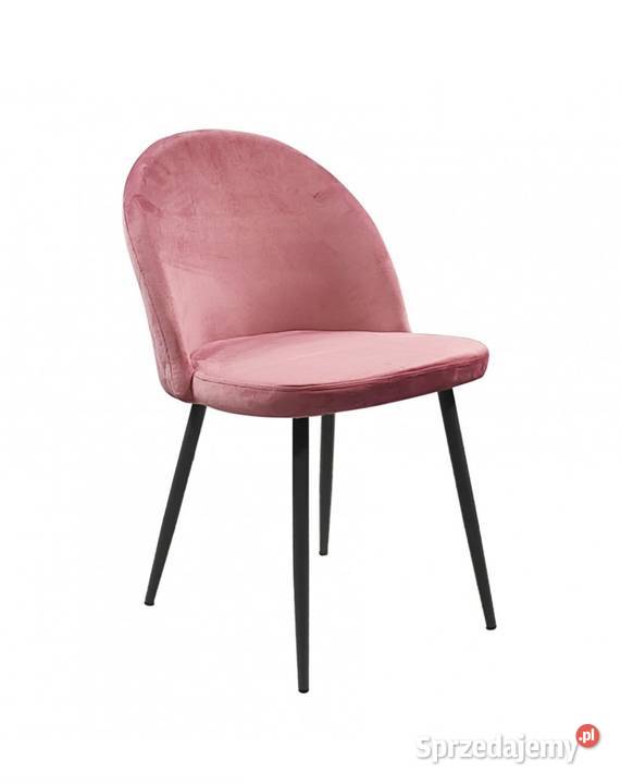 Krzesło tapicerowane 4 ciemny brudny róż różowe mazowieckie sprzedam