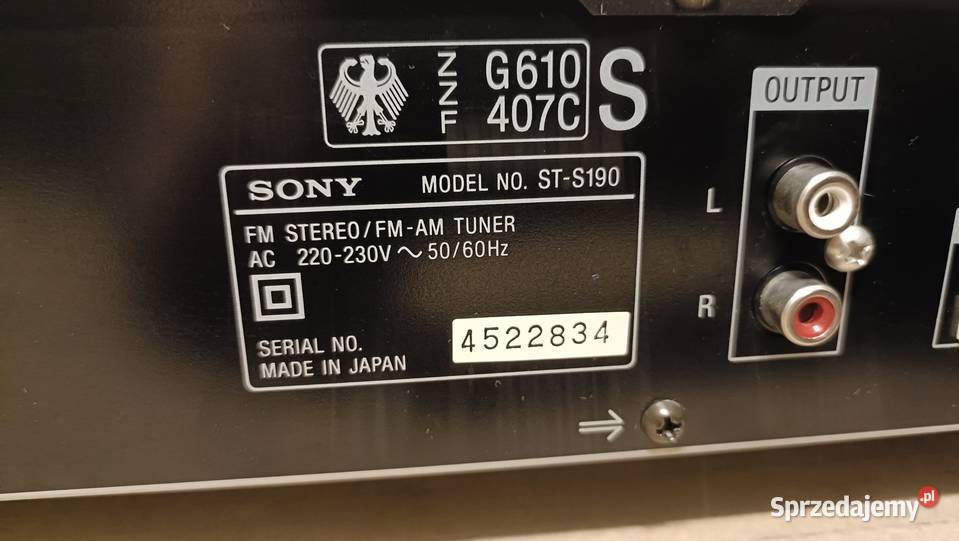SONY STS190 Tuner ze śladami Poznań