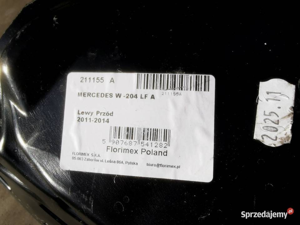 Nadkole lewe przód MercedesBenz C Klasa W204 Rzeszów