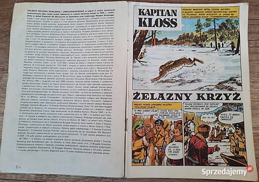 Kapitan Klos 14 Żelazny krzyż wydanie II 1986 r Książki i Podręczniki wielkopolskie Ostrów Wielkopolski