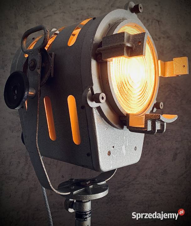 Lampa teatralno filmowa PRL 1963 Vintage loft Lampy podłogowe Poznań
