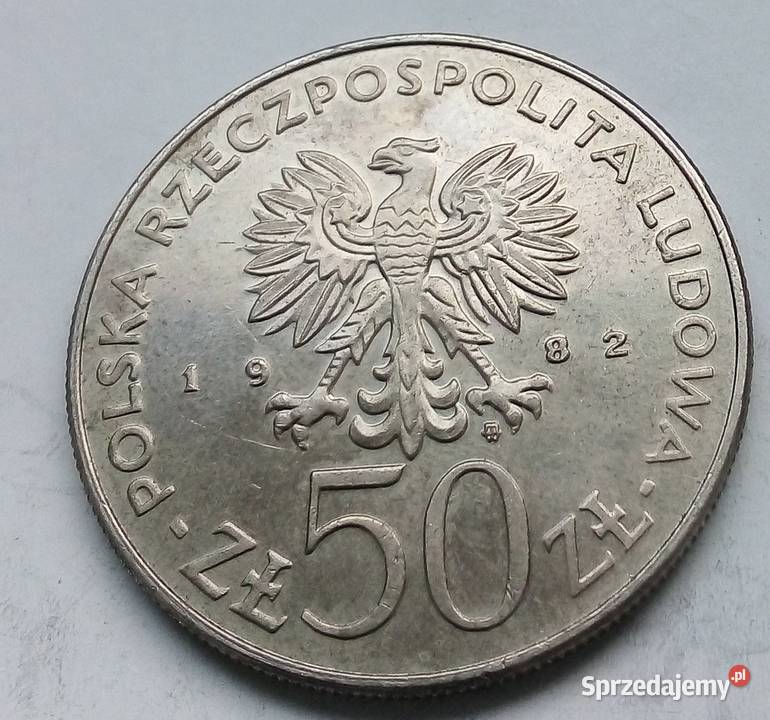 POLSKA50 ZL1982 rCuNiBOLESLAW KRZYWOUSTY Numizmatyka Legionowo