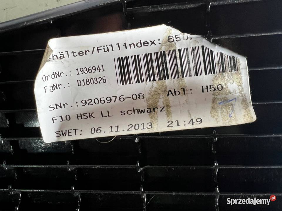 BMW F10 F11 SCHOWEK KONSOLI PASAŻERA ZE