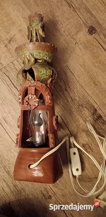 Dekoracyjny elektryczny świecznik Stary zamek Antyki Zbylitowska Góra