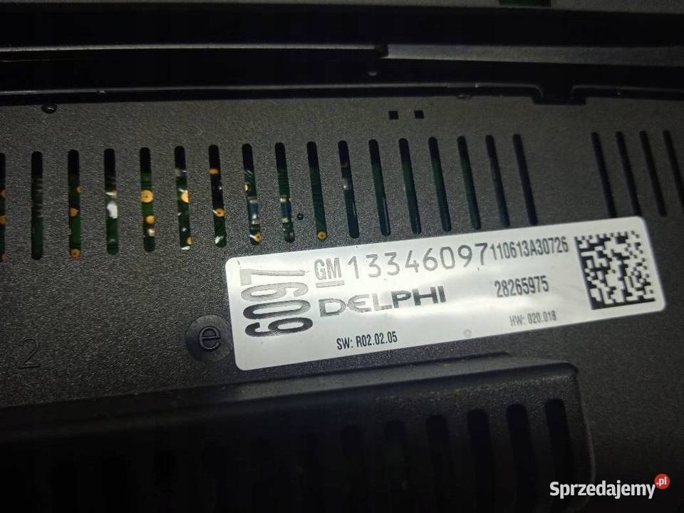 PANEL STEROWANIA 13346950 13346097 Opel Astra IV