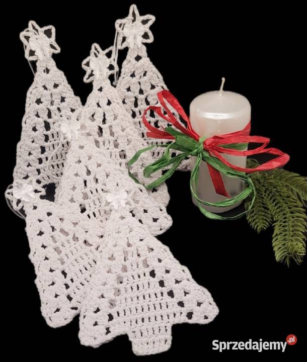 Zawieszki na choinkęchoinki 6 biały Dekoracje świąteczne sprzedam