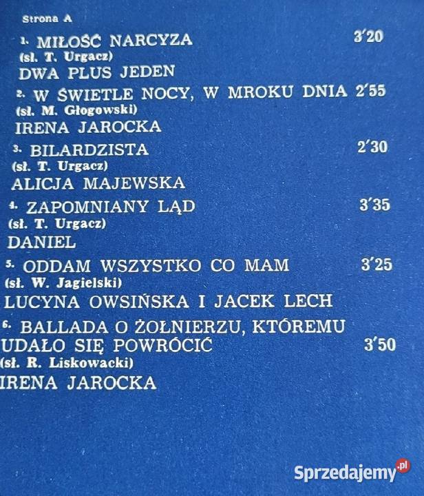 Piosenki A Januszko Krawczyk Villas Jarocka Dwa Chełmno