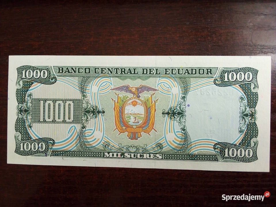 Banknot 1000 sucre Ekwador Płońsk