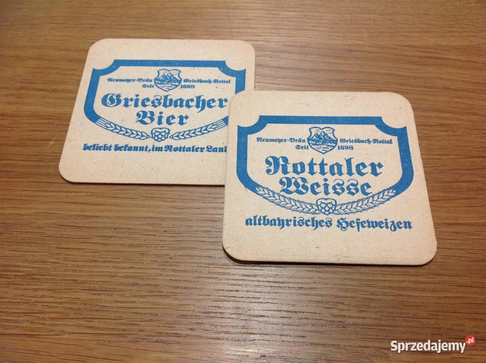Stara Podkładka pod piwo Rottaler Weisse 2 lubuskie Nowa Sól