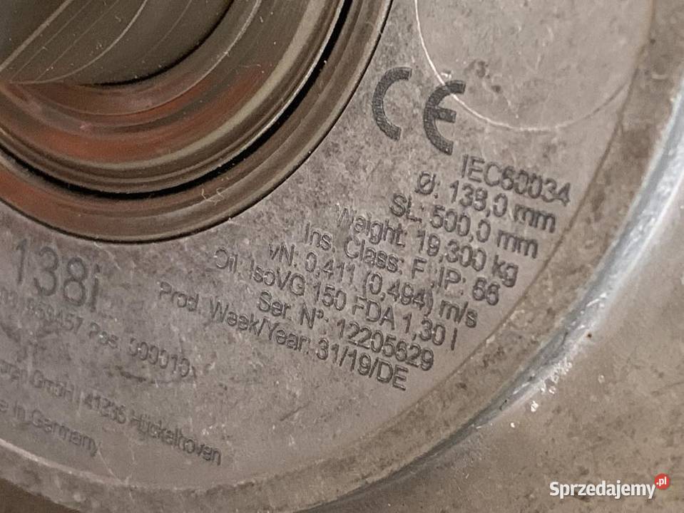 Interroll 138i Drum Motor 550W 133mm x 500mm Warszawa sprzedam