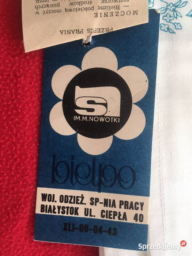 PRL PRZEŚCIERADŁO Nowe metka BIELPO Białystok zachodniopomorskie Kołobrzeg sprzedam