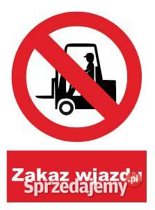 Naklejka BHP Zakaz wjazdu ZZO4 Kamionna