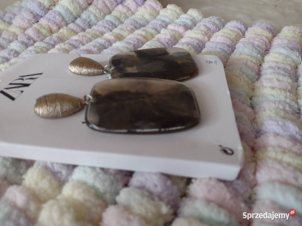 ZARA Duże kolczyki wieczorowe z Madrytu NOWE Kraków