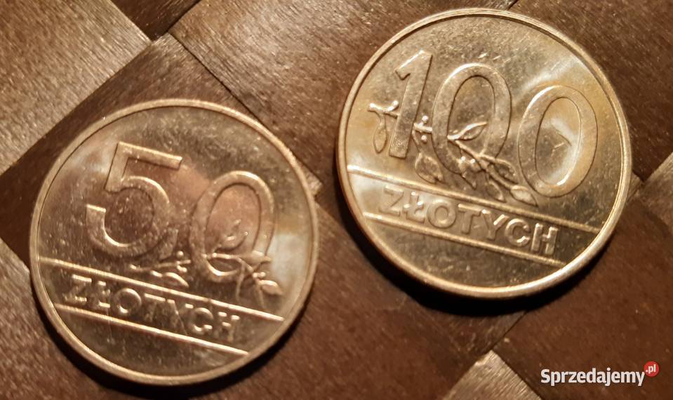 2 Monety z PRLu 50 100 1990 r Piękne Okazja Numizmatyka Pruszków