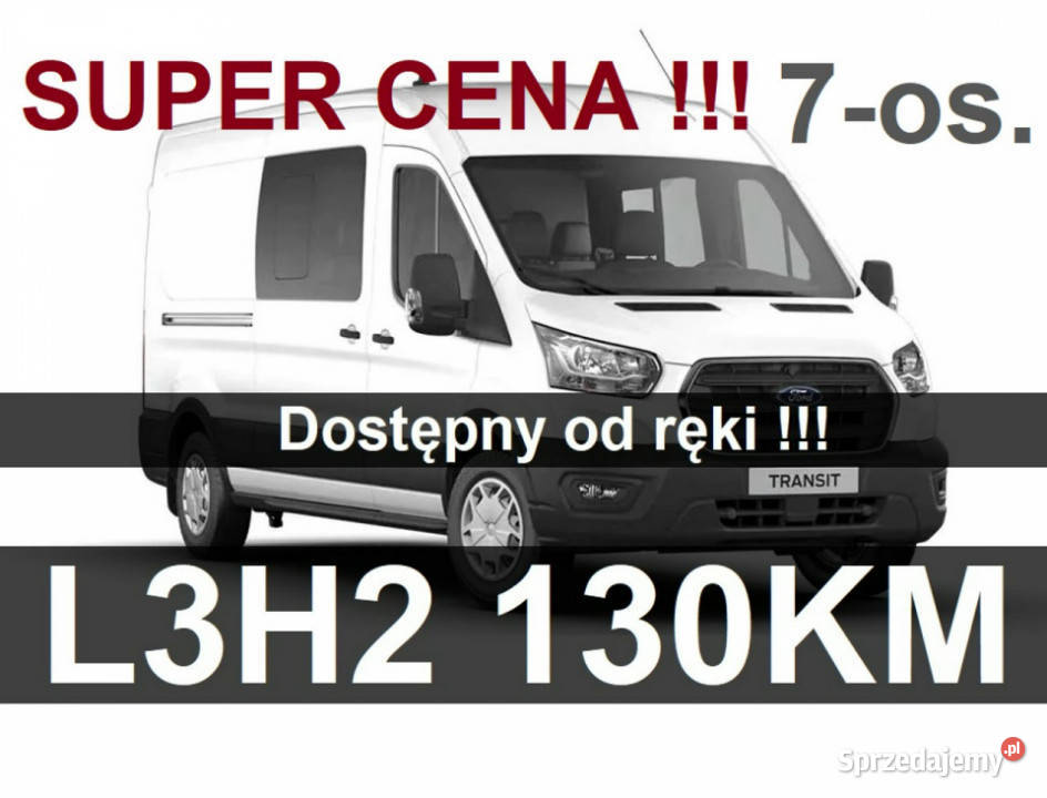 Ford Transit L3H2 130 Brygadowy 7os Kamera Super