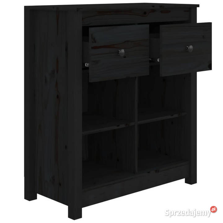 Szafka czarna 70x35x80 lite drewno sosnowe Warszawa sprzedam