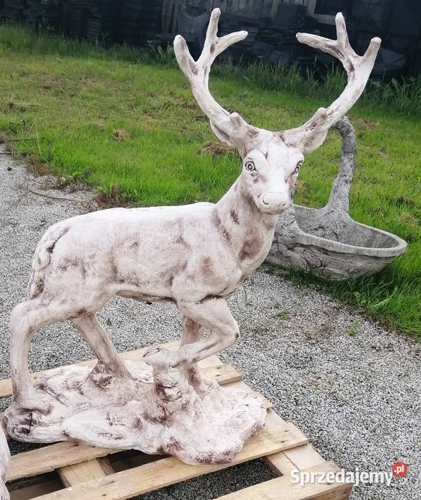 FIGURKA OGRODOWA betonowa rzeźba JELEŃ Z190 Nysa