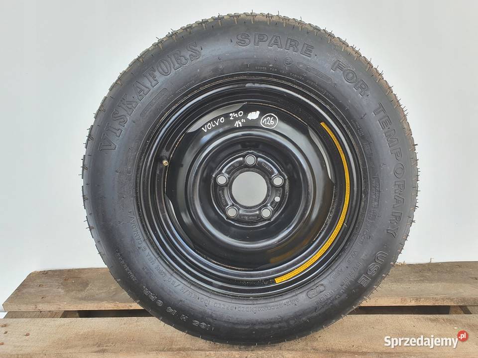 Volvo 240 940 740 KOŁO ZAPASOWE Zapas 16580 R14 Samochodowe lubelskie Rudka