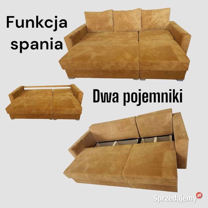 Sofa i Narożnik w jednym 2w1 pojemniki spanie