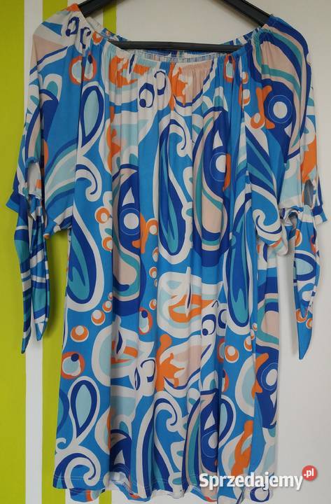 4XL Włoska tunika bluzka nowa Rozmiar Większy niż 58 Odzież damska śląskie Gliwice