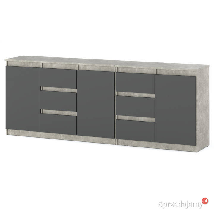 Komoda 6 Szuflad Agnes 200 Do Pokoju warmińsko-mazurskie Elbląg