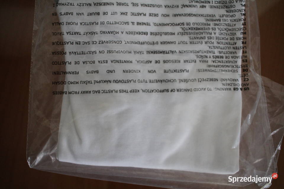 szara biała koszulka top bluzka HM xs 34 szary/srebrny Toruń