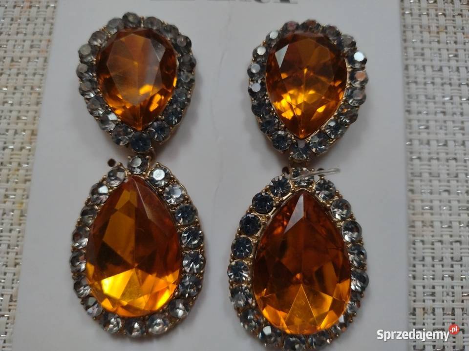 ZARADuże wytworne KOLCZYKI WIECZOROWE z Kraków sprzedam