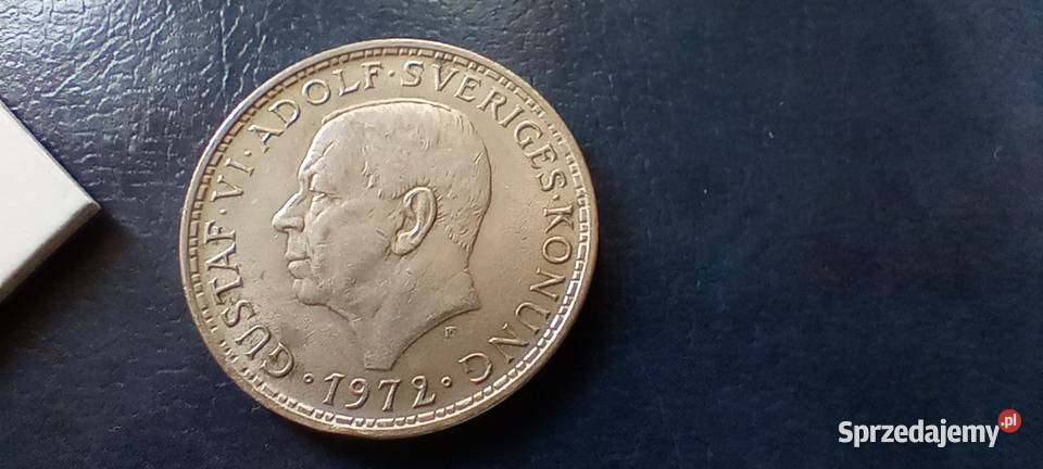 Stare monety 5 koron 1972 Szwecja Lesko