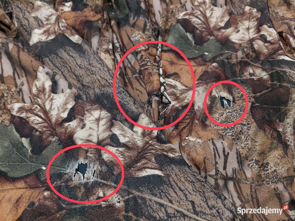 Spodnie myśliwskie Mossy Oak NORSVEDA uszkodzone Wrocław sprzedam
